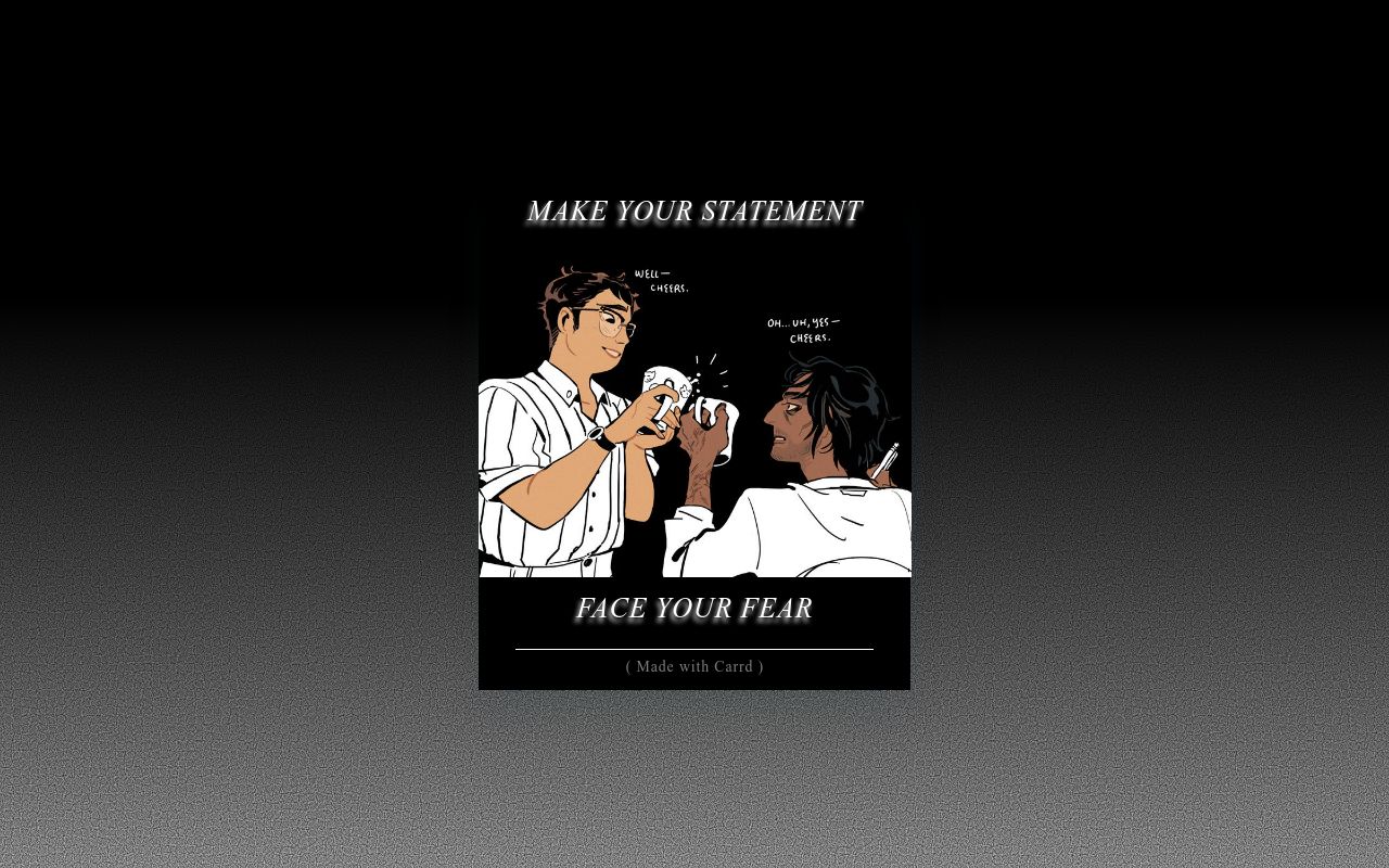 Carrd profile picture for @statement